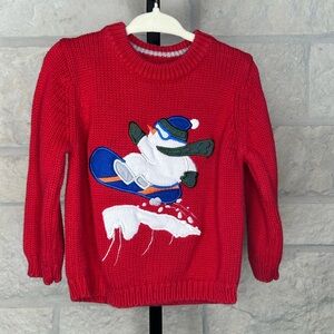 Frost Snowboarding Snowman Sweater Size 2T Vintage style Ugly Sweater